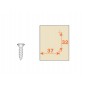 BZC Baza balama clip cruce H0mm,zamac, Titanium